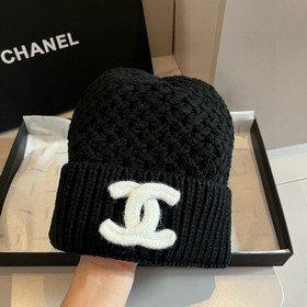CHANEL Новинка Вязаная шапка-бейсболка
