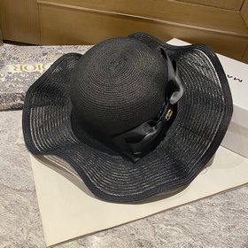 Соломенная шляпа Chanel с оборками