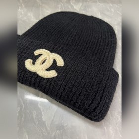 Шерстяная вязаная шапка Chanel Ткань и