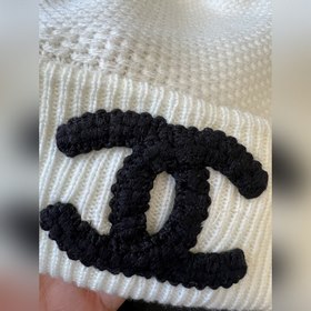 Кашемировая шапка Chanel 24B белого цв
