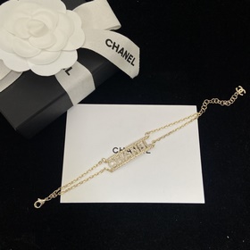 Двухслойный браслет Chanel Square Lett