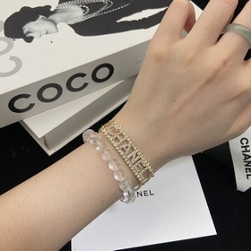 Двухслойный браслет Chanel Square Lett