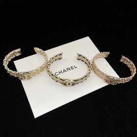 Chanel  Chanel Ажурный кожаный брасле