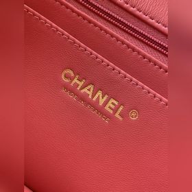 Розовая сумка Chanel из бархата с розо