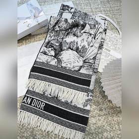 [Карта] DIOR CD Жаккардовый шарф с л