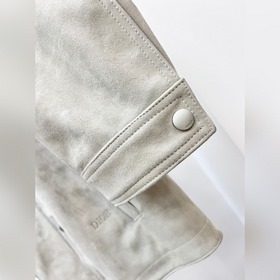 Мужская кожаная куртка Dior с воротник