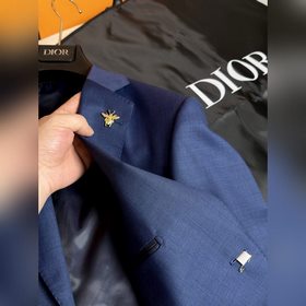 Мужской твидовый шерстяной костюм Dior