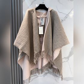 Новейшая накидка в стиле пальто, двуст