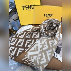 Классический кашемировый шарф Fendi с 