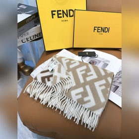 Классический кашемировый шарф Fendi с 
