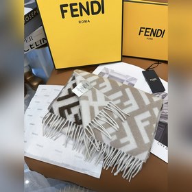 Двусторонний кашемировый шарф Fendi Mo