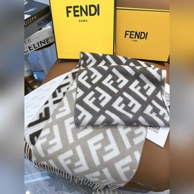 Двусторонний кашемировый шарф Fendi Mo