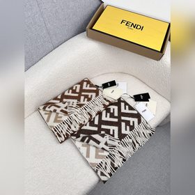 Классический кашемировый шарф Fendi с 