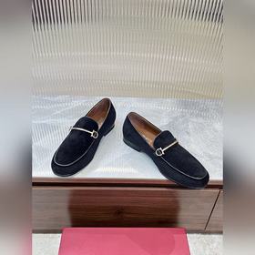 Мужские лоферы Ferragamo из кожи преми