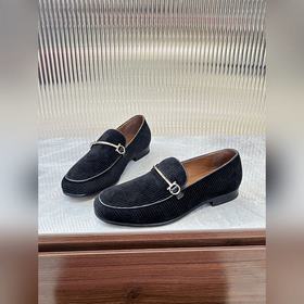 Мужские лоферы Ferragamo из кожи преми