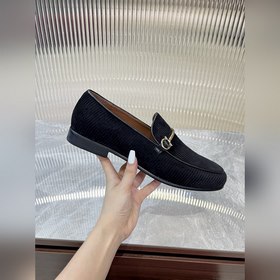 Мужские лоферы Ferragamo из кожи преми