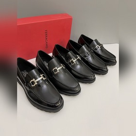 [Ferragamo] Мужские кожаные туфли, п