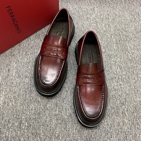 [Ferragamo] Мужские лоферы на толсто