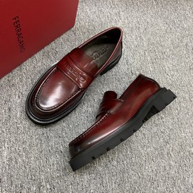 [Ferragamo] Мужские лоферы на толсто