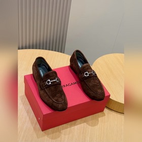 Лоферы Ferragamo Gancini с пряжкой и к