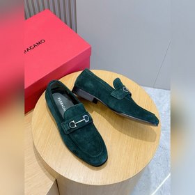 Лоферы Ferragamo Gancini с пряжкой и к