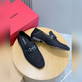 Лоферы Ferragamo Gancini с пряжкой и к