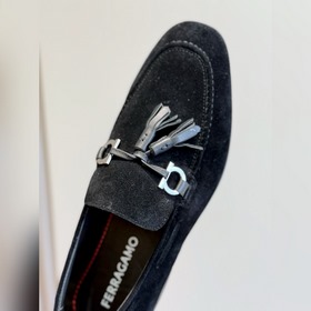 Лоферы Ferragamo Gancini с пряжкой и к