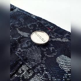Брюки Gucci из джинсовой ткани с жакка