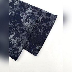 Брюки Gucci из джинсовой ткани с жакка