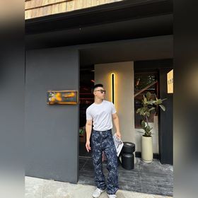 Брюки Gucci из джинсовой ткани с жакка