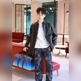 Брюки Gucci из джинсовой ткани с жакка