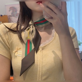 Шелковый шарф Gucci Twilly, ремень с з