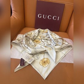 Gucci 25new Шарф из шелка с цветочным 