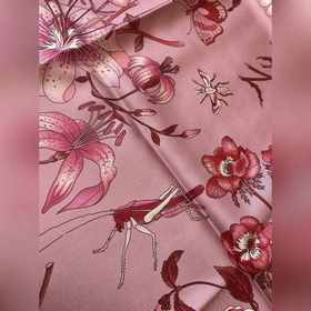 Gucci 25new Шарф из шелка с цветочным 