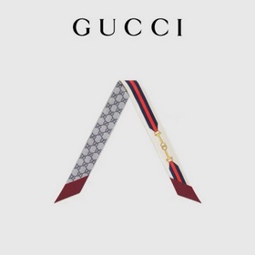 Шелковый шарф Gucci Twilly, ремень с з