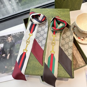 Шелковый шарф Gucci Twilly, ремень с з