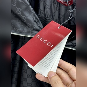 Куртка Gucci из нейлона с жаккардовым 