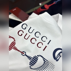 Gucci 26SS Новая футболка Regular Fit 