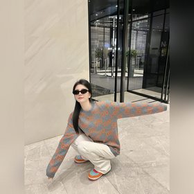 GUCCI Пуловер с жаккардовым узором GG