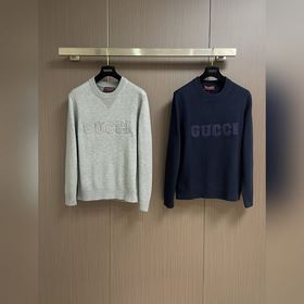 Жаккардовый шерстяной свитер Gucci с е