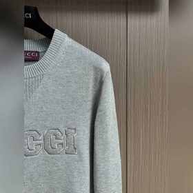 Жаккардовый шерстяной свитер Gucci с е