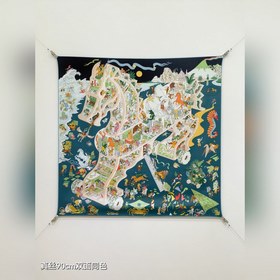Двусторонняя шелковая ткань саржа 90x9