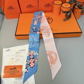 Шелковый шарф Hermès Twilly из коллекц