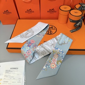 Шелковый шарф Hermès Twilly из коллекц