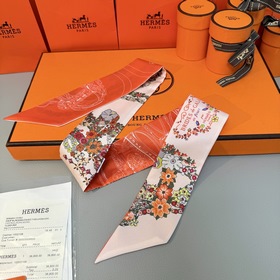 Шелковый шарф Hermès Twilly из коллекц