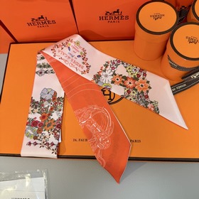 Шелковый шарф Hermès Twilly из коллекц