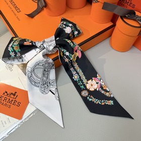 Шелковый шарф Hermès Twilly из коллекц