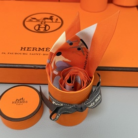 Шелковый шарф Hermès Twilly Шелковый