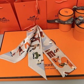 Шелковый шарф Hermès Twilly Шелковый