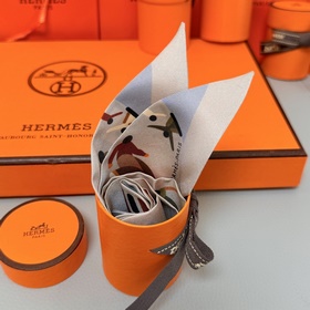 Шелковый шарф Hermès Twilly Шелковый
